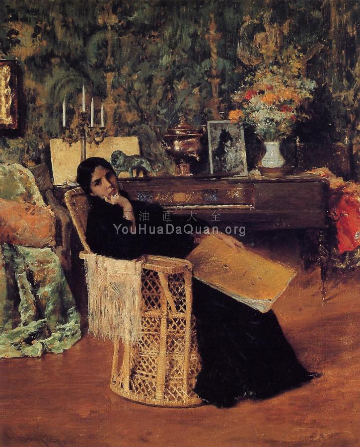 In The Studio c1892 - 威廉·梅里特·查斯